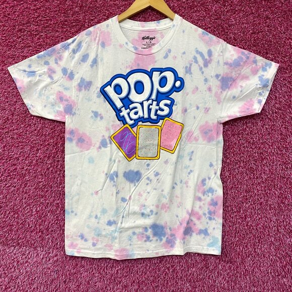 Kellogg's Pop Tarts Logo Tie Dye T-Shirt Large - Picture 1 of 4